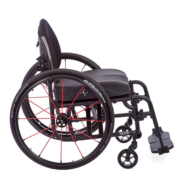 TiLite Aero X Folding Manual Wheelchair side view