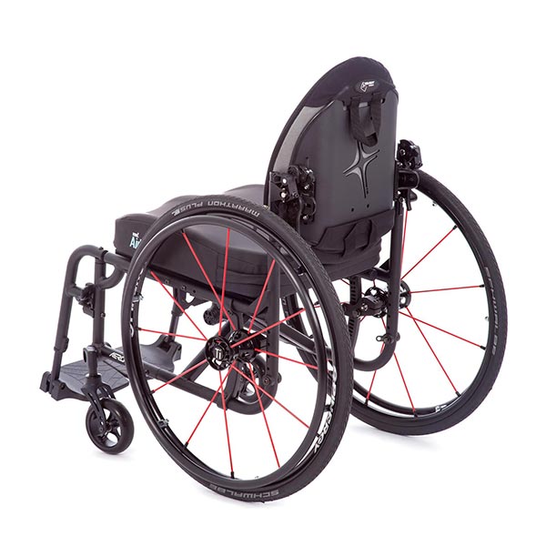 TiLite Aero X Folding Manual Wheelchair back view