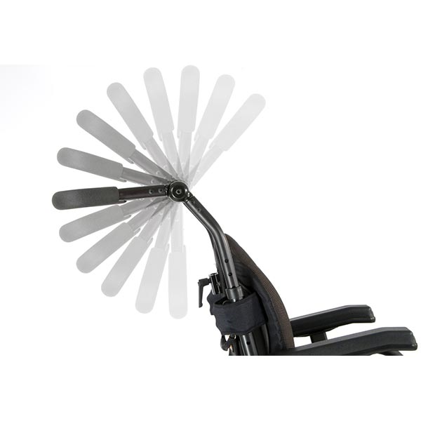 Sunrise Medical Zippie IRIS Pediatric Tilt-in-Space Wheelchair headrest tilting