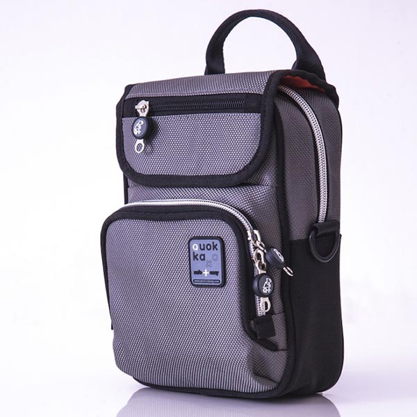 Quokka Grey Vertical Wheelchair Bag
