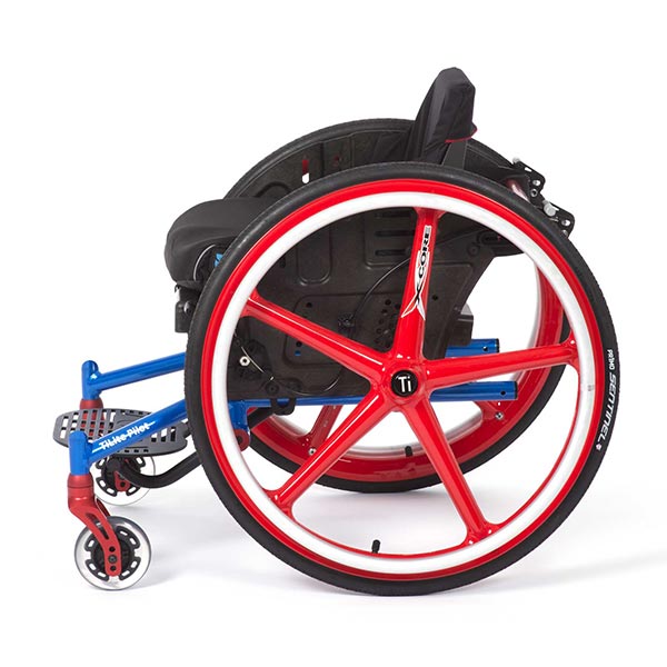 TiLite Pilot Pediatric Manual Wheelchair side view