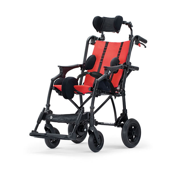 Adjustable Trolli red model, front right view