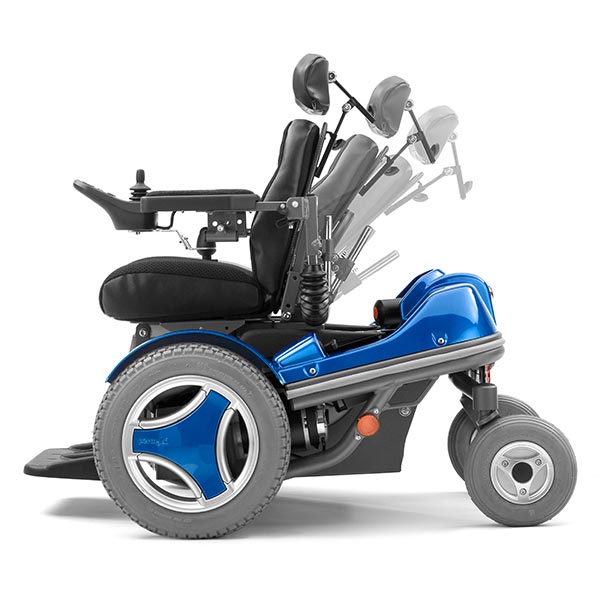 Permobil Koala Miniflex pediatric power wheelchair reclining